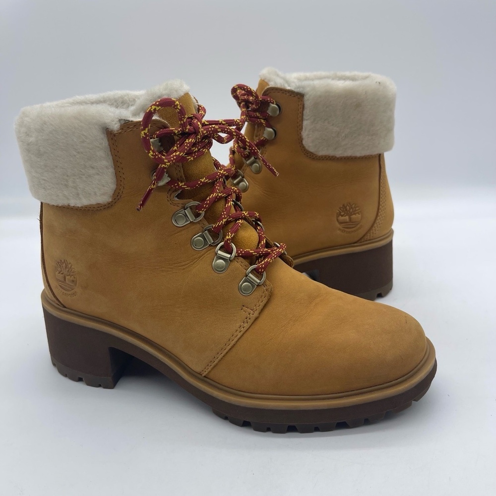 Timberland Kinsley 6-Inch A23G4 Women's Size 9 Waterproof Boots Wheat Nubuck